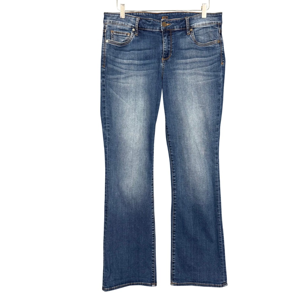 KUT from the Kloth Jeans Womens‎ 12S Short Blue Baby Bootcut Medium Wash Stretch
